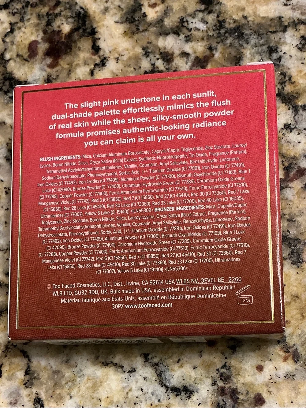 BRAND NEW IN BOX - Too Faced Sun Bunny Blushing Bronzer - Strawberry Bunny